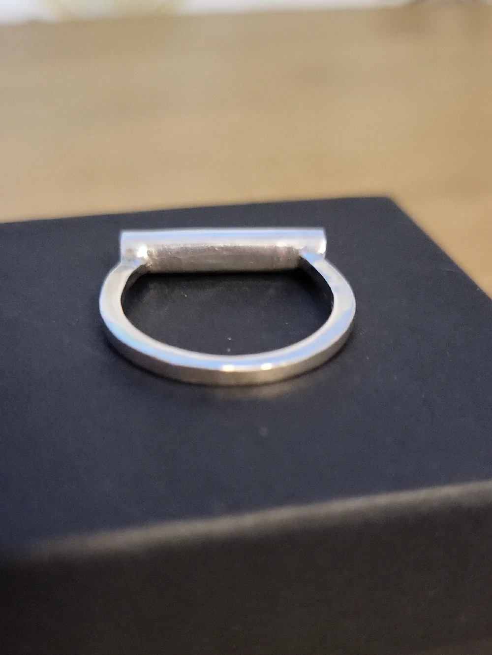 Sterling Silver Minimalist Bar Ring